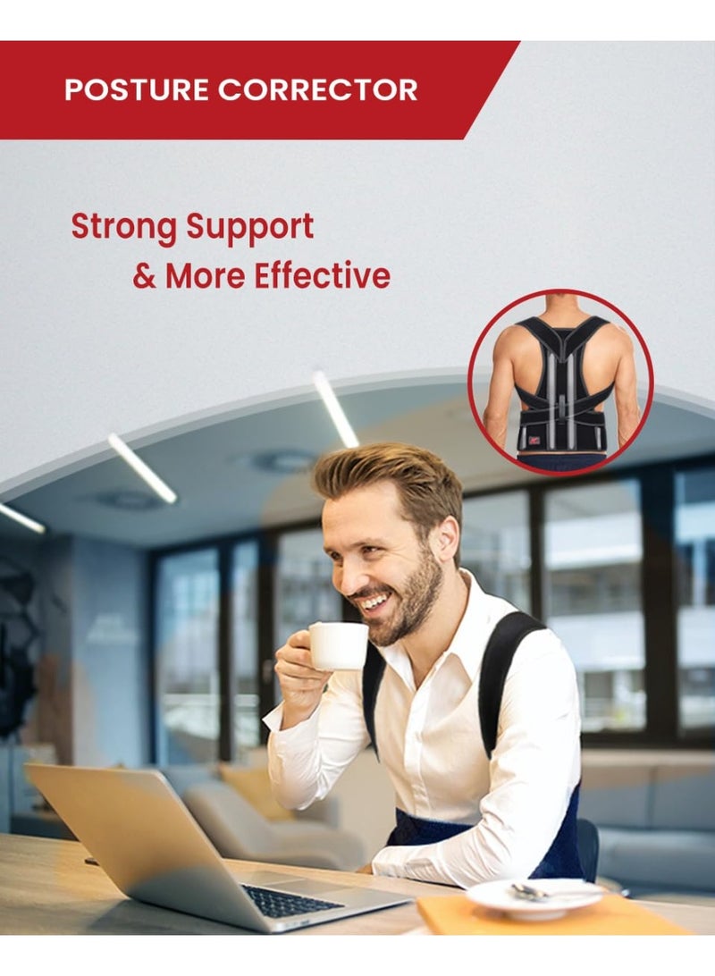 [Posture Corrector Back Brace] - Adjustable Support for Lower & Upper Back Pain Relief - Practical Straightener for Daily Use - Image 2