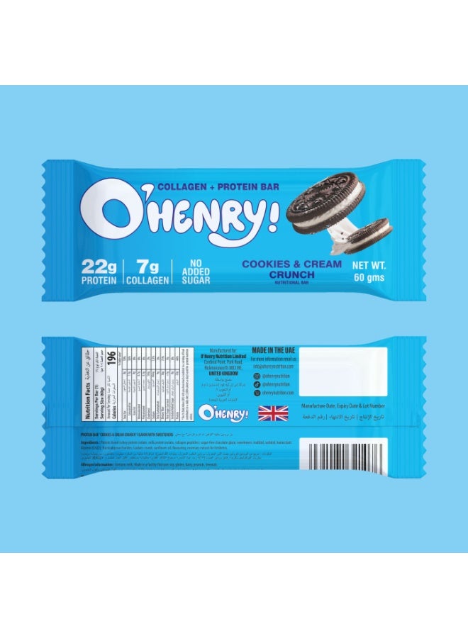 O'HENRY NUTRITION Collagen+Protein Bar - Cookies & Cream Crunch - Image 4