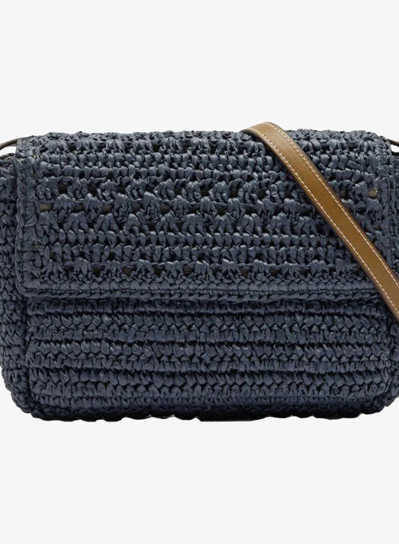 PARFOIS Crossbody Bag With Straw Effect