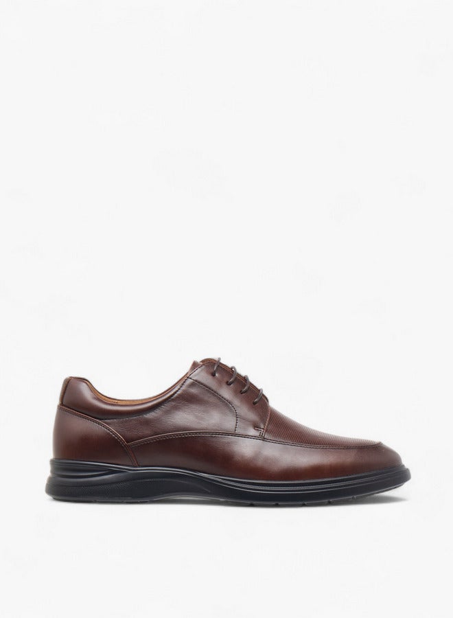 Le Confort Men's Textured Lace-Up Derby Shoes  - Image 3