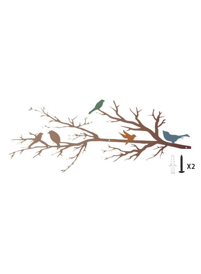 DICYWUDI Colorful Metal 31.5 x 13.6 inch Birds Wall Art - Image 1