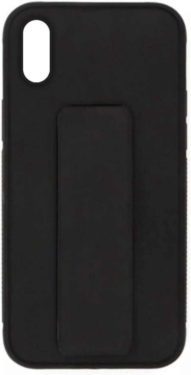 VITION iPhone XR Case, Finger Grip Phone Holder Case Car Magnetic Multi-function 3 in 1 Shockproof Back Cover Protective Case (Black) - Image 1
