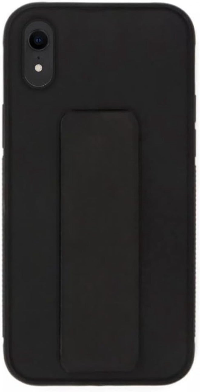 VITION iPhone XR Case, Finger Grip Phone Holder Case Car Magnetic Multi-function 3 in 1 Shockproof Back Cover Protective Case (Black) - Image 2