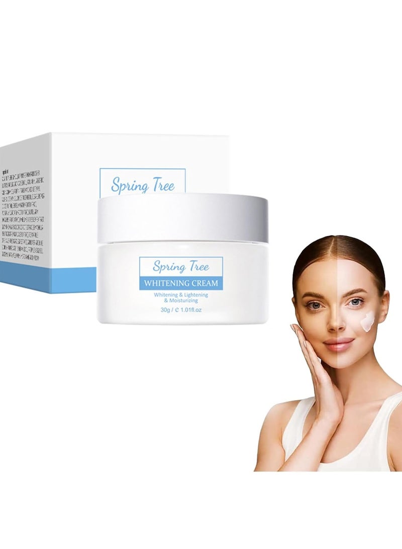 كريم البقع البيضاء ، كريم تبييض مضاد للنمش ، كريم الكلف ، مزيل البقع الداكنة ، كريم الوجه المضاد للشيخوخة ، كريم مرطب الوجه الناعم للبشرة لجميع أنواع البشرة ، شد الخطوط الدقيقة ، ترطيب 30 جرام - Image 1