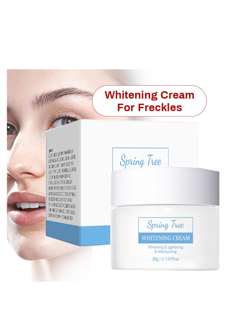 كريم البقع البيضاء ، كريم تبييض مضاد للنمش ، كريم الكلف ، مزيل البقع الداكنة ، كريم الوجه المضاد للشيخوخة ، كريم مرطب الوجه الناعم للبشرة لجميع أنواع البشرة ، شد الخطوط الدقيقة ، ترطيب 30 جرام - Image 2