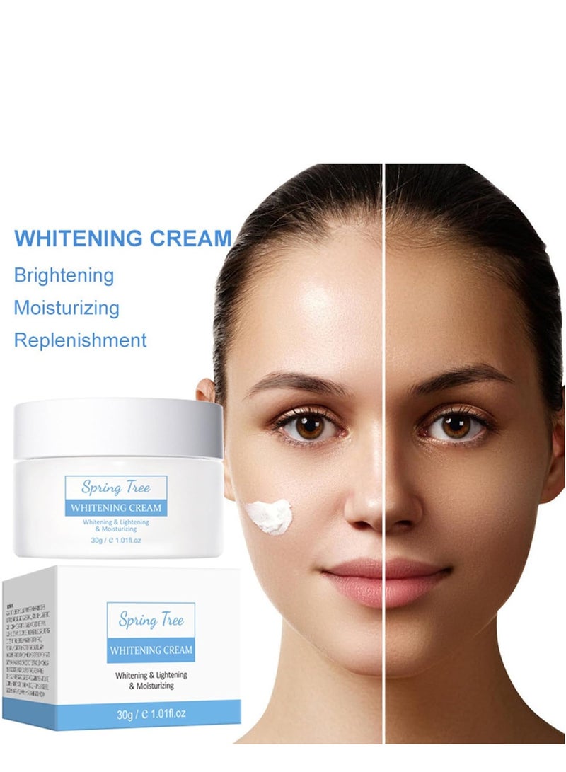 كريم البقع البيضاء ، كريم تبييض مضاد للنمش ، كريم الكلف ، مزيل البقع الداكنة ، كريم الوجه المضاد للشيخوخة ، كريم مرطب الوجه الناعم للبشرة لجميع أنواع البشرة ، شد الخطوط الدقيقة ، ترطيب 30 جرام - Image 3
