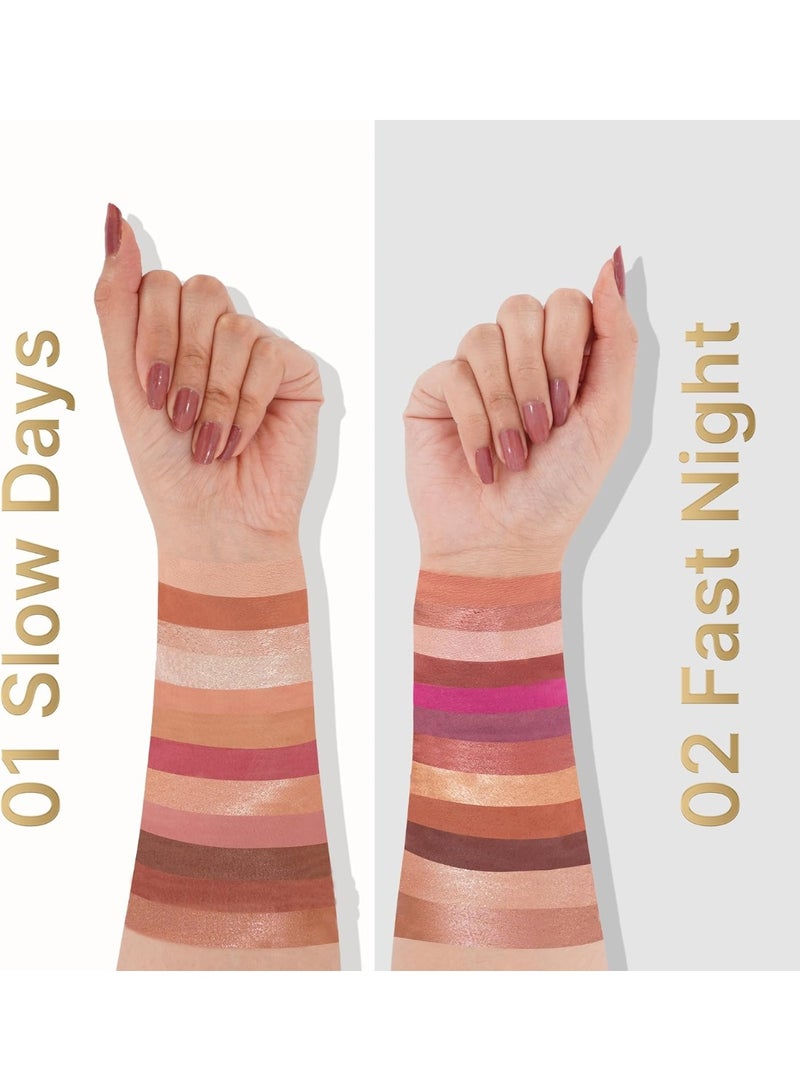 Swiss Beauty Select 12 shades Eyeshadow Palette | Mattes + Shimmers + Metallics | Shade - Slow Days, 10gm | 1 Count - Image 4