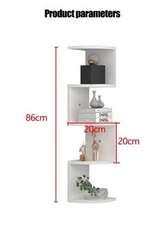 Beauenty Wall Rack Corner Wall Shelf Floating Wall Bookshelf  - Image 3