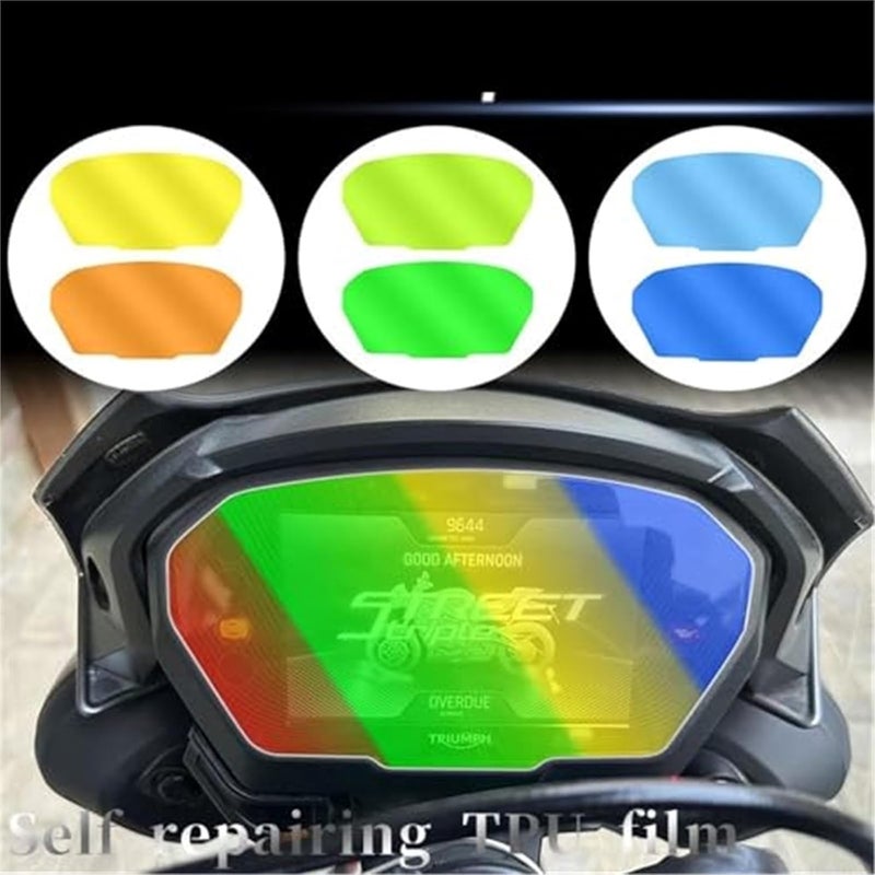 Wivplex Fluorescent Yellow Screen Protector for Street Triple 765 - Image 5