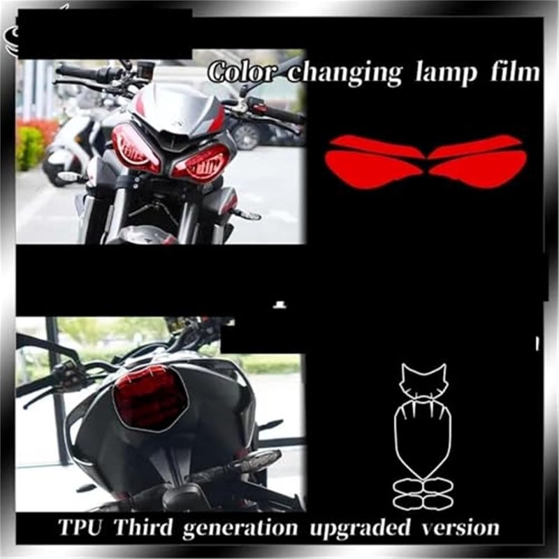 Wivplex Fluorescent Yellow Screen Protector for Street Triple 765 - Image 3