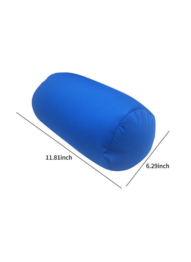 Generic - Comfortable Roll Pillow Round Cylinder Microbead Bolster Neck Back Support Roll Pillow Tube Pillow Cushie Pillows 12 X 7 Inch - Image 1