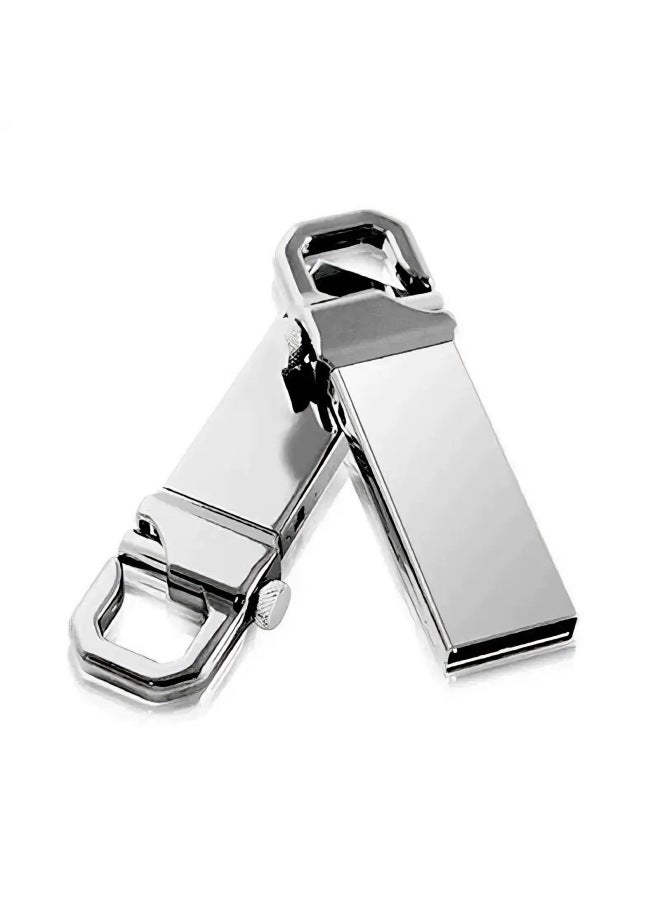 Hot-selling Large-capacity U Disk 64G Metal Gift Enterprise Bidding Advertising U Disk Distribution Can Be Expanded-Colour:Silver-Capacity:128GB - Image 4