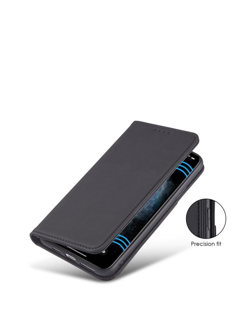 Loquat Suitable For iPhone Solid Color Flip Type Anti-fall Mobile Phone  Case - Image 2