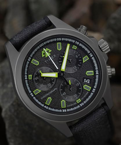 Timex Men's Expedition North Field Post 43mm Watch - Black Strap Black Dial Titanium Case - Image 2