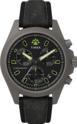 Timex Men's Expedition North Field Post 43mm Watch - Black Strap Black Dial Titanium Case - Image 1