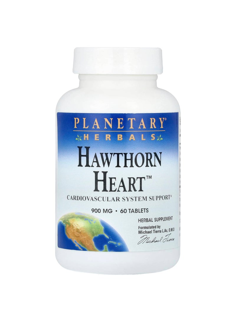 PLANETARY HERBALS Hawthorn Heart, 60 Tablets