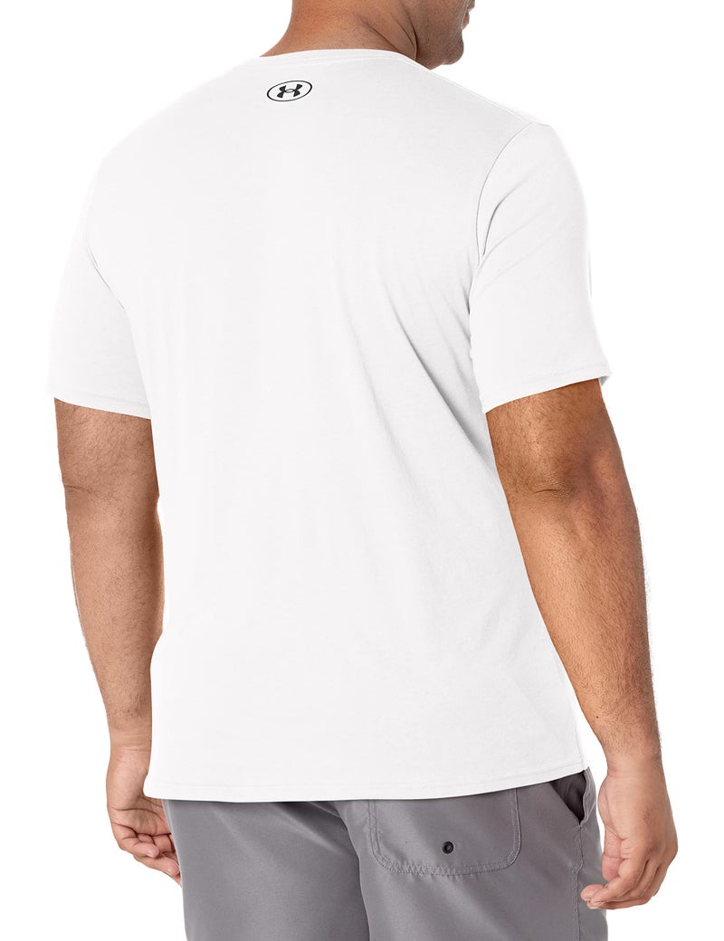Under Armour Men's UA Sportstyle Left Chest Short Sleeve Shirt SM White - Image 2