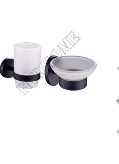 Bathroom Set of 2 Black Toothbrush Holder Soap Dish - pzsku/Z2A9185EA5171133F1288Z/45/_/1725725546/33692d70-908d-4bff-94ad-0355b0e3e771