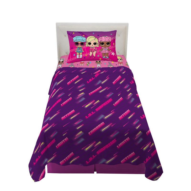 Franco Kids Bedding Super Soft Microfiber Sheet Set  Twin  LOL Surprise - Image 1
