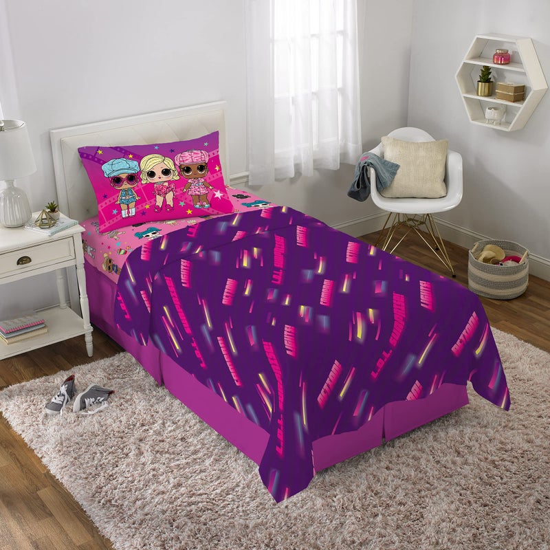Franco Kids Bedding Super Soft Microfiber Sheet Set  Twin  LOL Surprise - Image 2