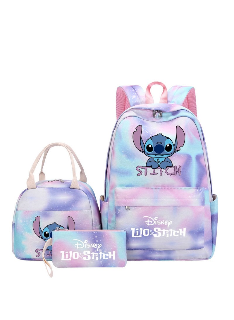 STITCH Stitch Printed Three Piece Set Backpack 