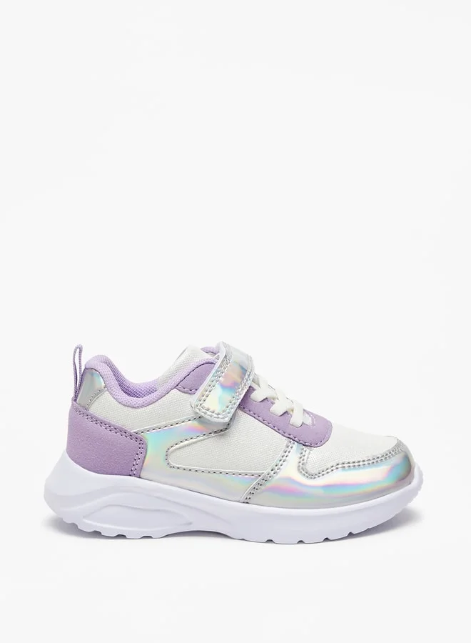 فلورا بيلا من شو إكسبرس Panelled Sneakers with Hook and Loop Closure