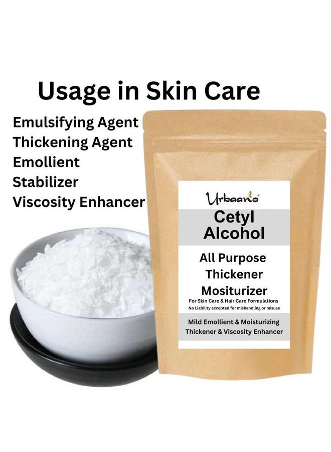 Urbaano herbal Cetyl Alcohol 150gm GINOL Granules, Making DIY Skin Care Cosmetics, Soaps - Thickeners, Emulsifiers & Moisturizer - Image 2
