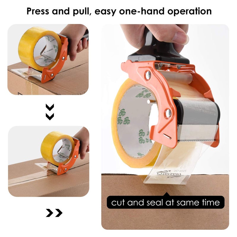 Prosun Tape Gun Dispenser Fast Transshipment Packaging Heavy Duty Box Brown Paper Roll Packing Tape Gun Dispenser Selling Tape Dispenser Heavy Duty 48mm/50mm (2") TG01 - Image 4