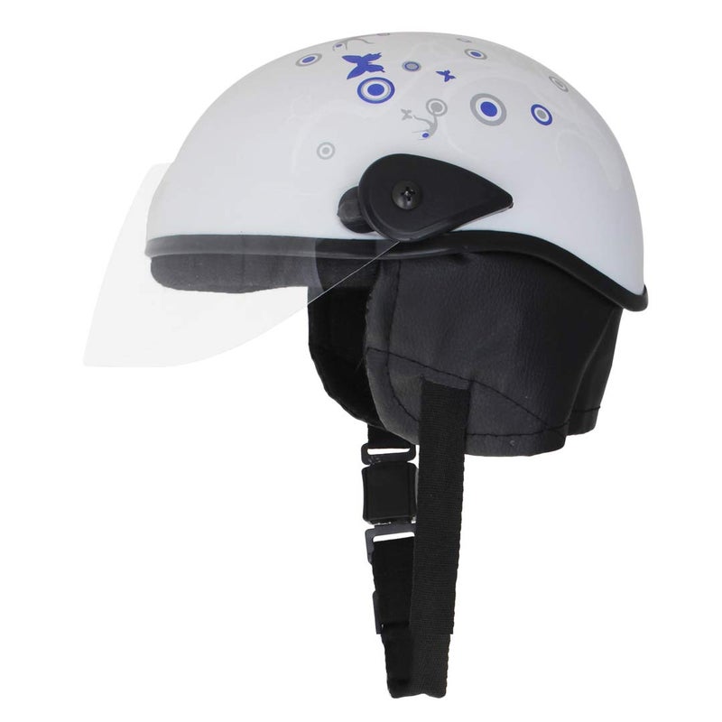 Sage Square Multi-Purpose Half Helmet For Men, Women (Large, White Glossy Sticker Design 2) (Non-Motorized), Cycling - Image 4