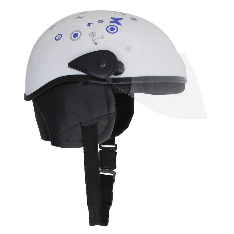 Sage Square Multi-Purpose Half Helmet For Men, Women (Large, White Glossy Sticker Design 2) (Non-Motorized), Cycling - Image 2