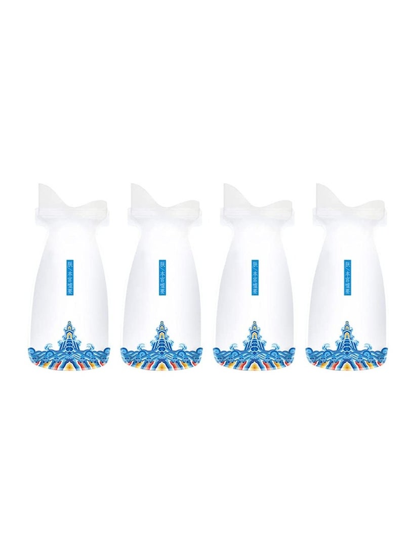 SYOSI Disposable Urinal Bags 4Pcs Urinal Camping Pee Bag Leakproof Hygienic Standing Pee Toilet for Car Emergency Outdoor Travel Emergency Urine Bag Car Travel Convenience Bags Men Women Car Urinals  - Image 1