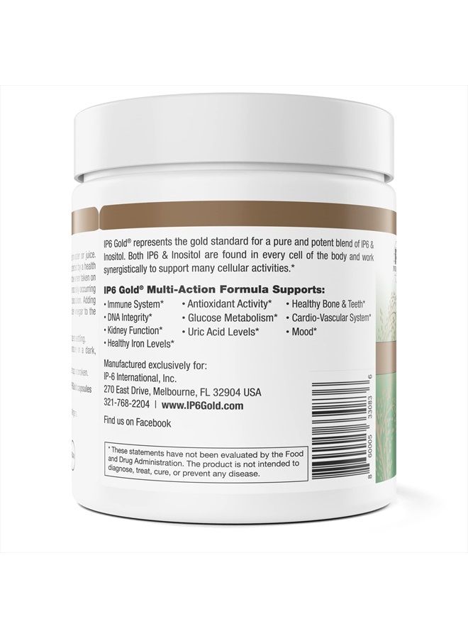 IP6 Gold , IP-6 & Myo-Inositol, Unflavored Powder 308 gm - Inositol Hexaphosphate Supplement - Vegan, Non GMO, Gluten Free - Image 2