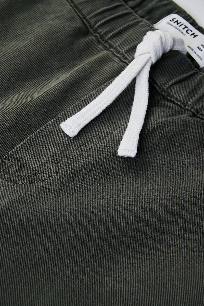 Snitch Dark Grey Dark Grey Solid Relaxed Casual Jeans for Men | Best Price UAE