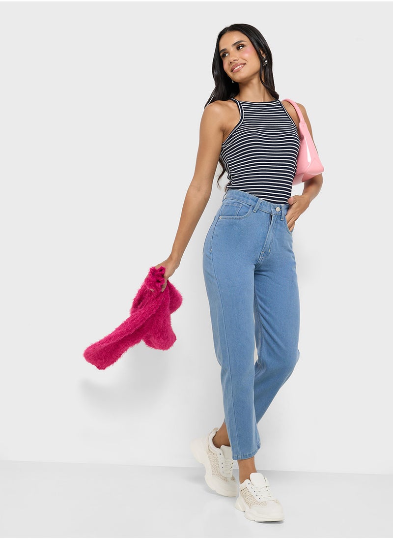 Ginger High Rise Mom Jeans  - Image 1