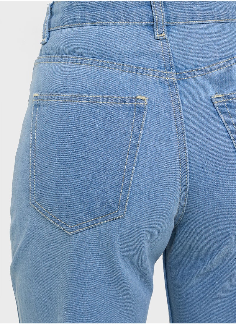 Ginger High Rise Mom Jeans  - Image 5