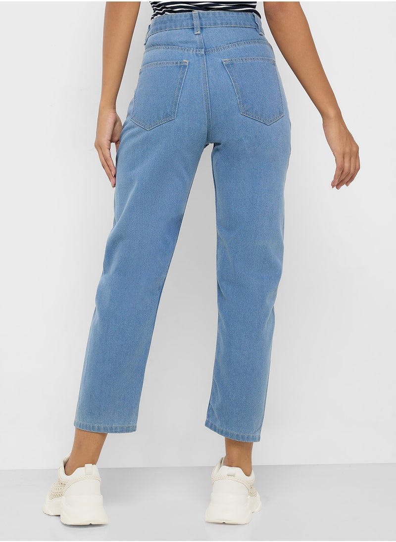Ginger High Rise Mom Jeans  - Image 3