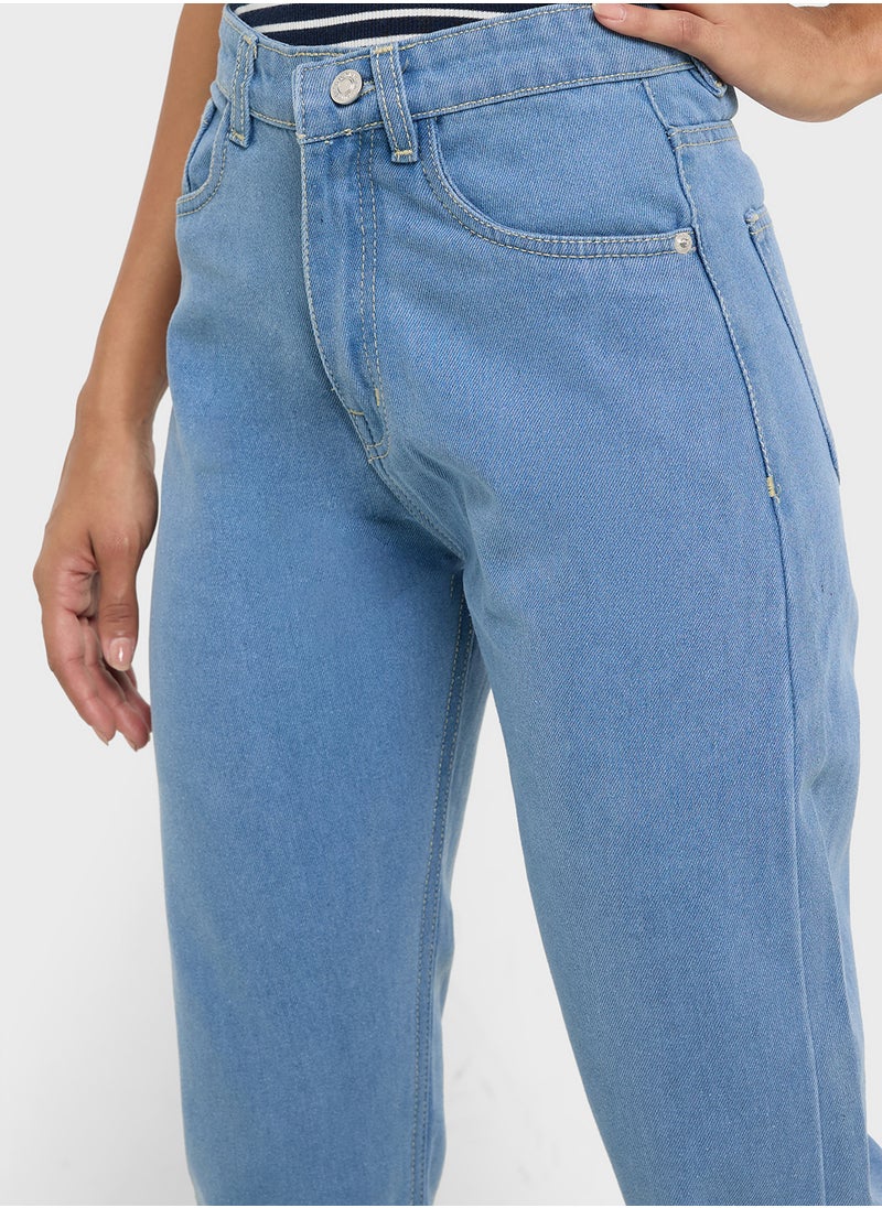 Ginger High Rise Mom Jeans  - Image 4