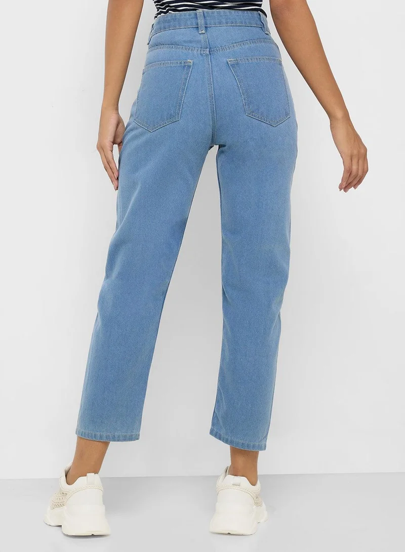 Ginger  High Rise Mom Jeans for Women | Best Price UAE