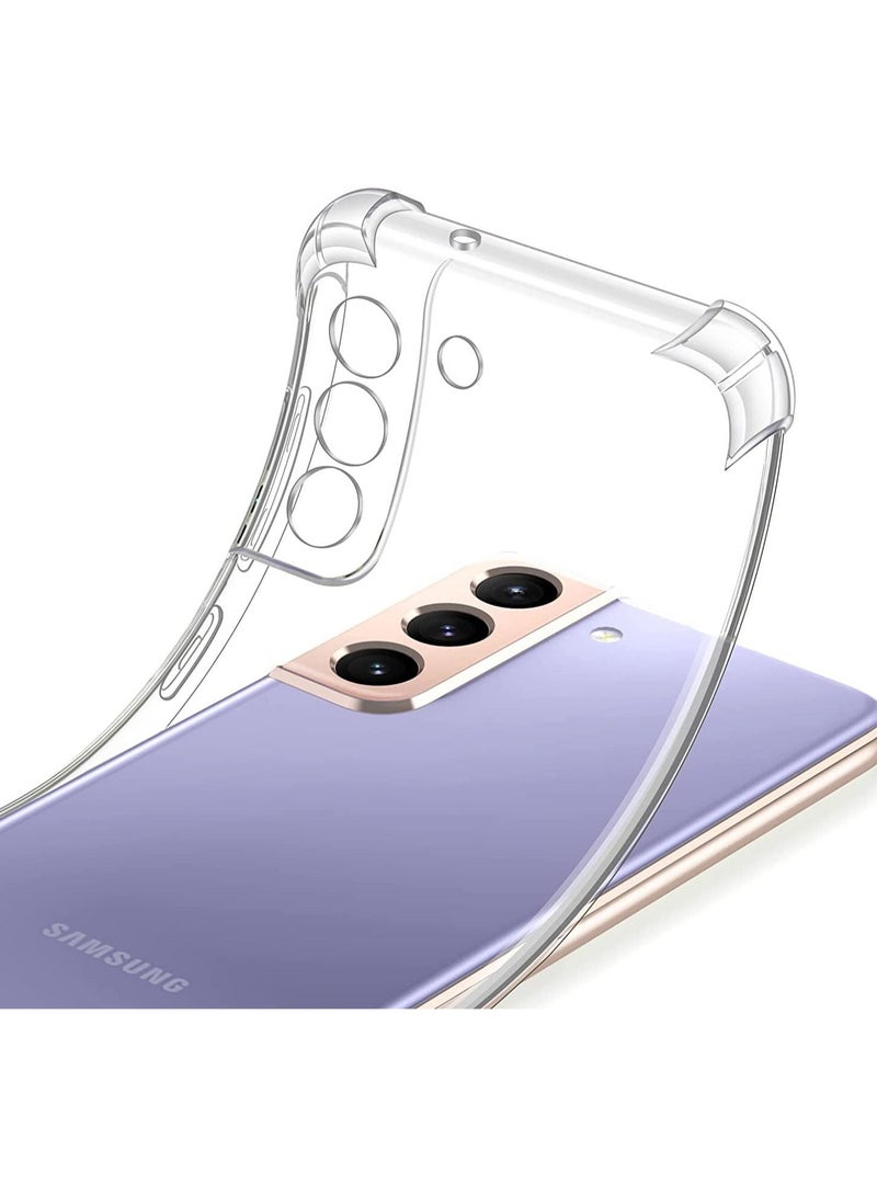 vesus Crystal Clear Cover with Reinforced Corner Bumper Slim Fit Shockproof Flexible TPU Phone Case for Samsung Galaxy S22 Plus 5G - Image 1