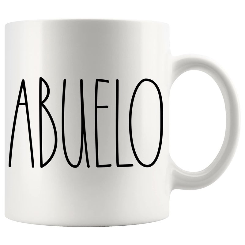 Moon9xx Abuelo Coffee MugAbuelo Rae Dunn InspiredRae Dunn StyleBirthday  Merry Christmas  Father DayFamily Coffee MugBest Abuelo Ever Coffee Cup 11ozWhiteQUZUFCKXYA11oz