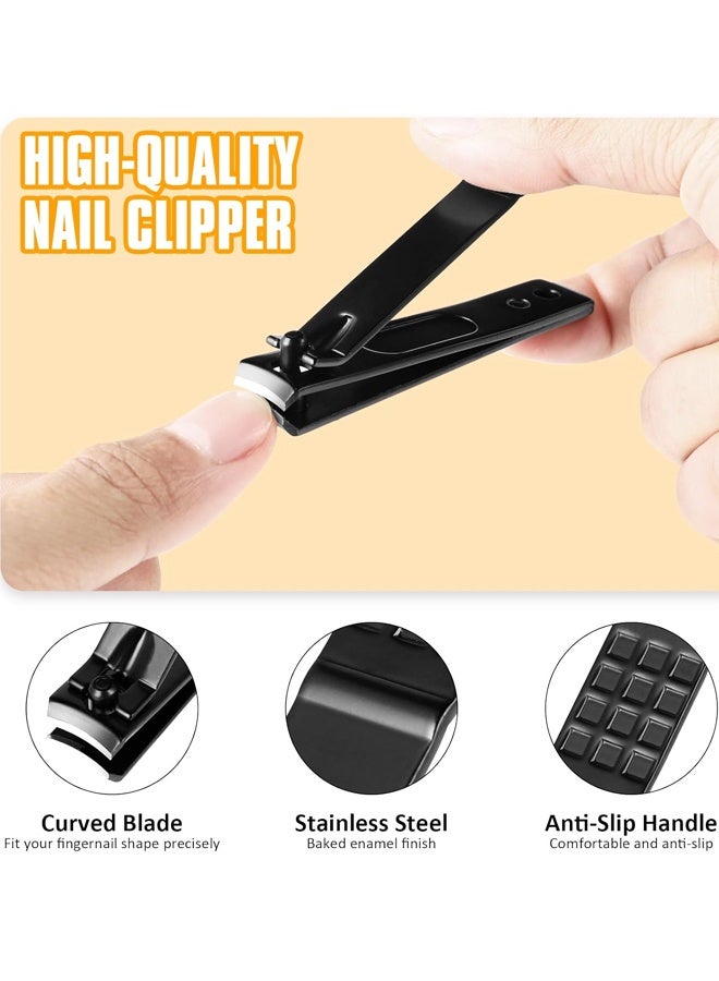 9PCS Stainless Steel Tweezers Set, Precision Eyebrow & Facial Hair Tweezers with Leather Case - Image 5