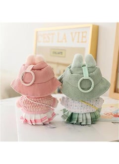 Arabest Labubu Clothes, labubu Outfit, labubu Keychain Accessories, Cute Fashion Hats and Clothes Set 5-Piece Set Suitable for 15cm and 17cm Labubu (Purple)  - Image 4