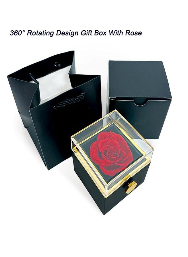 360° Rotating Surprise Design Gift Box With Rose - Image 1