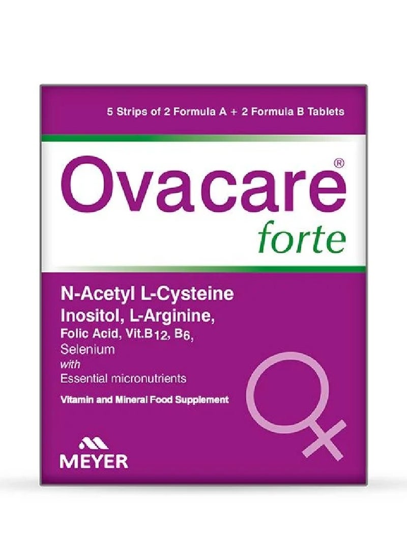 ماير أوفاكير فورتي، داعم متكامل لصحة المرأة والصحة الإنجابية، مكمل غذائي - 20 قرص (تركيبتين من 10 أقراص)