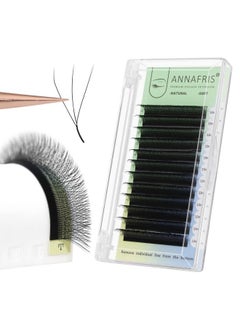 ANNAFRIS 3D Premade Fan W Shape Clover Eyelash Extensions 0.07 C Curl 9mm Volume Self Fanning W Lashes Extension Makeup Supplies Professional Use (0.07 C, 9mm)