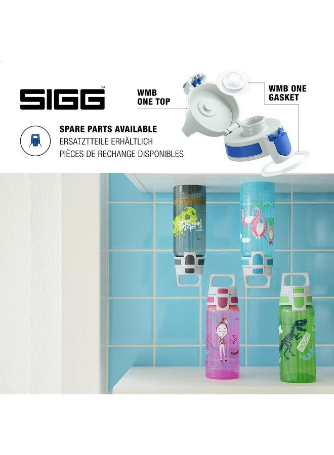 Sigg Kids Water Bottle Viva One Sharkies Leakproof Dishwasher Bpa Free Sport And Bike One Hand Children'S Drink Bottle 17 Oz - Image 4