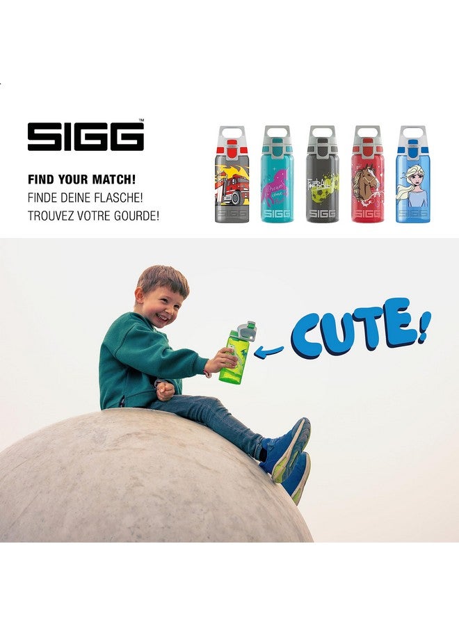 Sigg Kids Water Bottle Viva One Sharkies Leakproof Dishwasher Bpa Free Sport And Bike One Hand Children'S Drink Bottle 17 Oz - Image 5