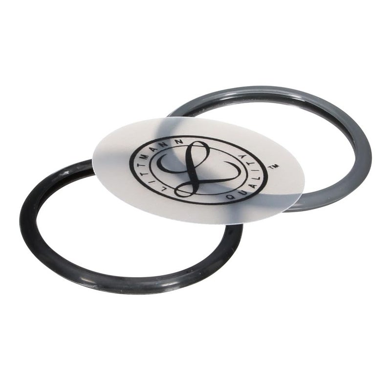 3M Littmann Stethoscope Spare Parts Kit - Classic II Pediatric Diaphragm Assembly, Includes Black & Gray Rim, Floating Diaphragm, 40012 - Image 3