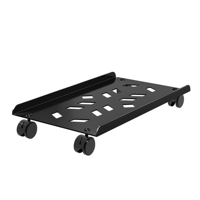 Computer host bracket storage rack with wheels organizing storage Computer mobile rack (Classic black [retractable] mobile model [with brake]) - Image 5