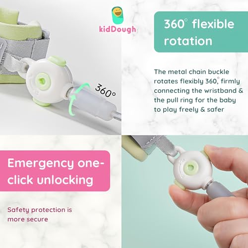 KidDough Anti Lost Wrist Link for Kids with Key and Lock - Image 2